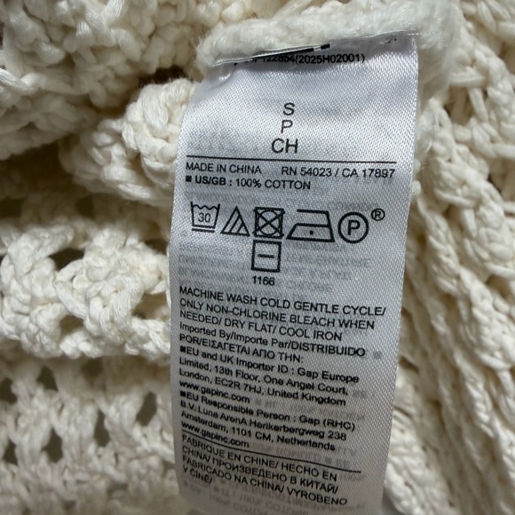 Banana Republic COTTON CROCHET-STYLE CROPPED SWEATER - Picture 8 of 9